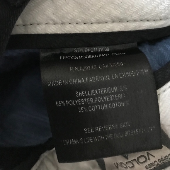 Volcom Modern Chino Pant - size 25/10 Regular - Picture 7 of 7